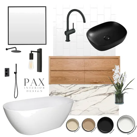 Sleek Bathroom Interior Design Mood Board by PAX Interior Design on Style Sourcebook