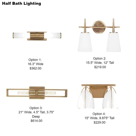 Wheeler Half Bath lighting Interior Design Mood Board by Intelligent Designs on Style Sourcebook