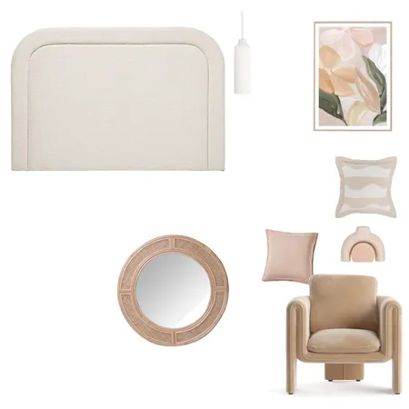Soft pastel bedroom Interior Design Mood Board by Thediydecorator on Style Sourcebook