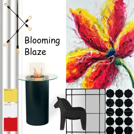 Blooming Blaze Interior Design Mood Board by andrea.moser@bigpond.com on Style Sourcebook