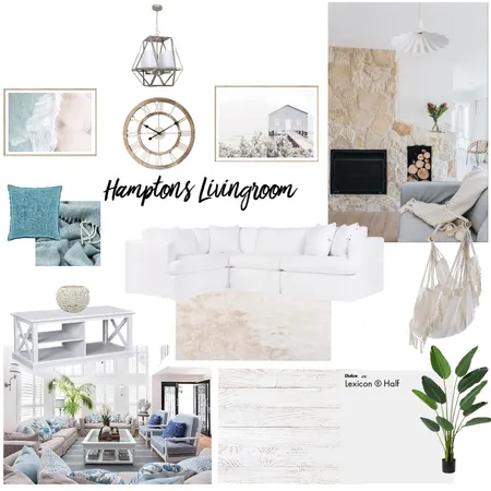 Hamptons Livingroom Interior Design Mood Board by Shante05 on Style Sourcebook