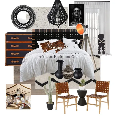 African Bedroom Oasis Interior Design Mood Board by GK ESTÚDIO on Style Sourcebook