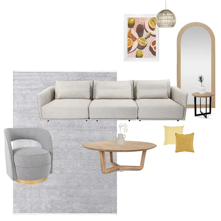 Relaxed living Room Interior Design Mood Board by Tallira | The Rug Collection on Style Sourcebook