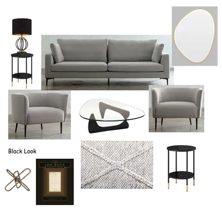 Black & Gold Look Interior Design Mood Board by smuk.propertystyling on Style Sourcebook