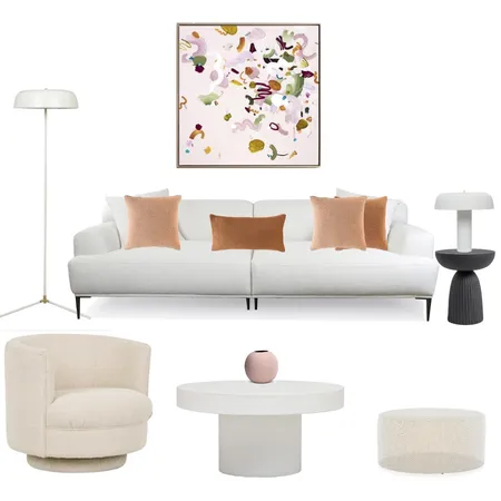 Contemporary Living Interior Design Mood Board by Pastel and Leaf Interiors on Style Sourcebook