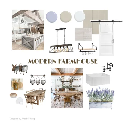 Modern Farmhouse Interior Design Mood Board by PhoebeW on Style Sourcebook