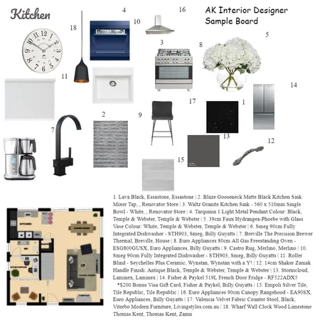 AK Interior Designer Sample board Interior Design Mood Board by Alphonsine Kamte on Style Sourcebook