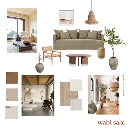 Wabi Sabi Interior Design Mood Board by Reform.Renovations on Style Sourcebook