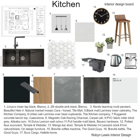 kitchen assignment 9 Interior Design Mood Board by RobynLewisCourse on Style Sourcebook