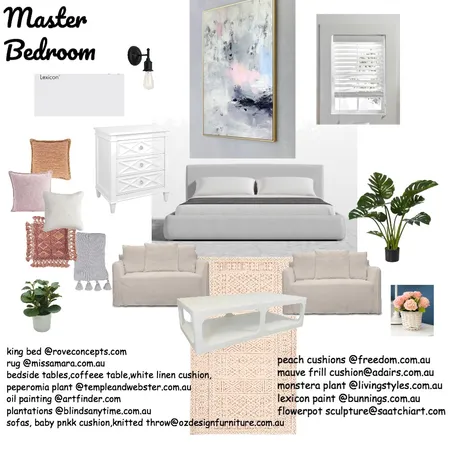 master bedroom 1 Interior Design Mood Board by MichelleJones on Style Sourcebook