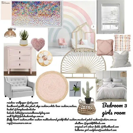 girls room 1x1 Interior Design Mood Board by MichelleJones on Style Sourcebook