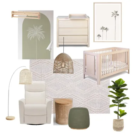 Coastal boho nursery Interior Design Mood Board by momochan on Style Sourcebook