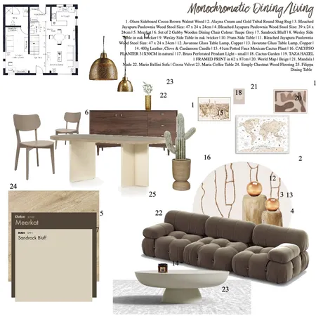 IDI Module 9 | Living/Dining Interior Design Mood Board by _chelee_ on Style Sourcebook