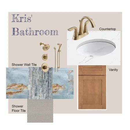 Kris' Bathroom (2) Interior Design Mood Board by Kimberly George Interiors on Style Sourcebook