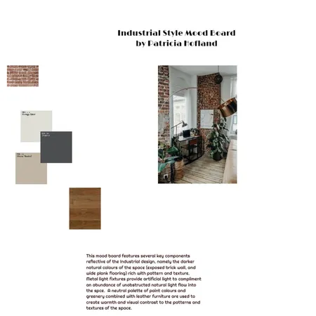 Industrial Style mood board - Assignment 3 Interior Design Mood Board by Patricia Hofland on Style Sourcebook