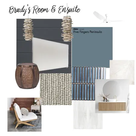 Brady's Room and Ensuite Interior Design Mood Board by Kylie Carr on Style Sourcebook