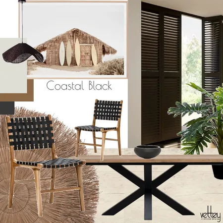 Coastal Black Interior Design Mood Board by Vettey Interior Design on Style Sourcebook