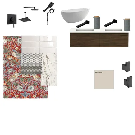 Rough Draft =  modern bathroom Interior Design Mood Board by JulesFab on Style Sourcebook
