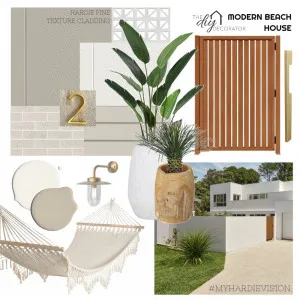 Modern beach house exterior Interior Design Mood Board by Thediydecorator on Style Sourcebook