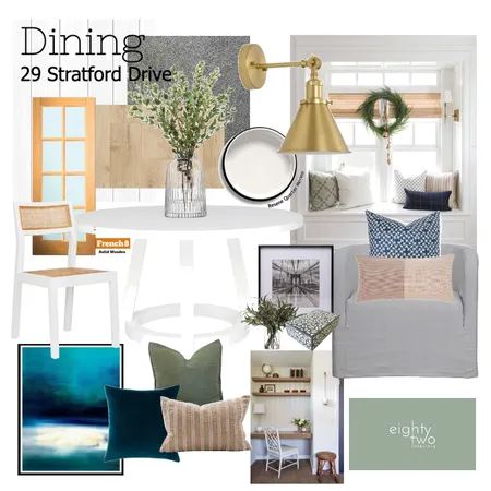 Dining Stratford Drive Interior Design Mood Board by snapper on Style Sourcebook