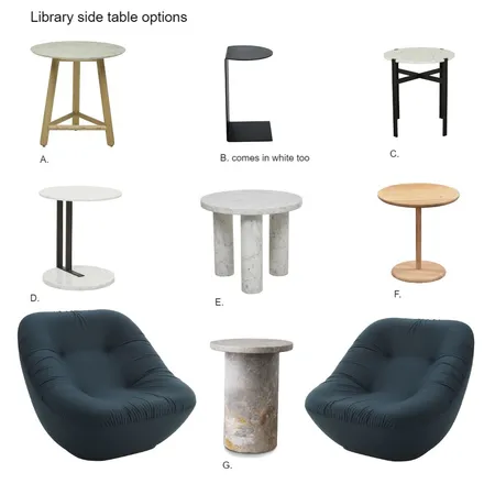 Library Anderson Side tables Interior Design Mood Board by hararidesigns on Style Sourcebook