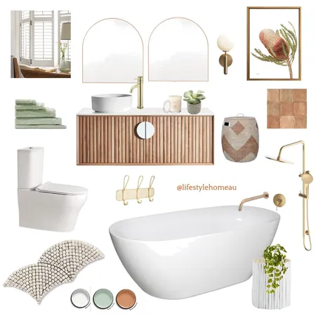 IDI Assignment Ensuite Interior Design Mood Board by Styled By Leigh on Style Sourcebook