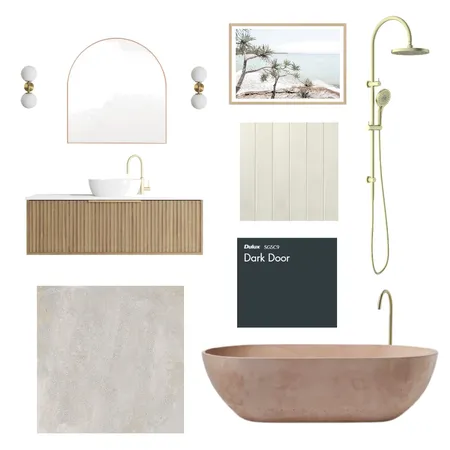 Bathroom 1- Pink/neutrals Interior Design Mood Board by renny on Style Sourcebook