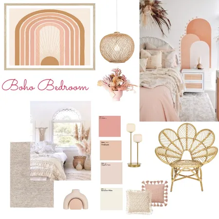 boho bedroom Interior Design Mood Board by BethLewison on Style Sourcebook