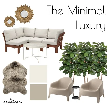 The Minimal Luxury - Outdoor Interior Design Mood Board by RLInteriors on Style Sourcebook