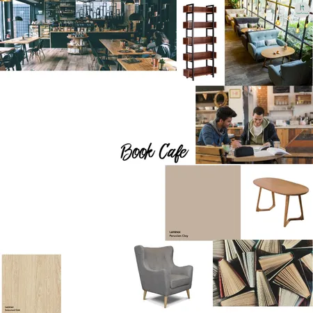 Book Cafe Interior Design Mood Board by Clover on Style Sourcebook