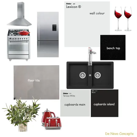 Linas Kitchen Interior Design Mood Board by De Novo Concepts on Style Sourcebook
