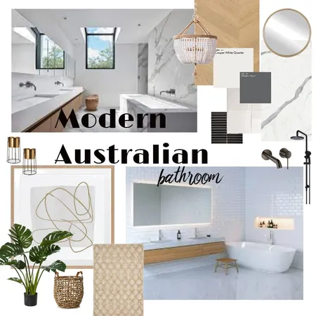 Final - Modern Australian Bathroom Mood Board - JFab Interior Design Mood Board by JulesFab on Style Sourcebook