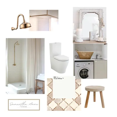 Tiny Apartment bathroom Interior Design Mood Board by Samantha Anne Interiors on Style Sourcebook