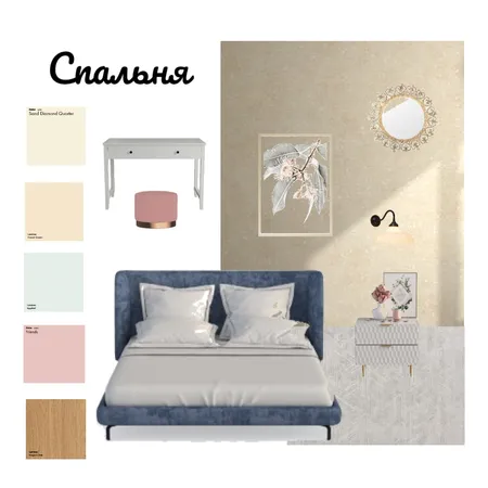 Спальня в пастельных тонах Interior Design Mood Board by Alen on Style Sourcebook