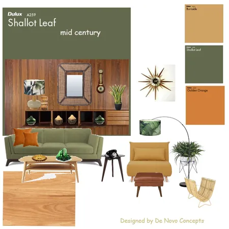 mid century Interior Design Mood Board by De Novo Concepts on Style Sourcebook