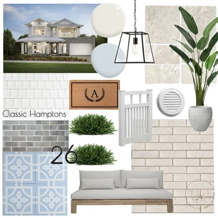 Hamptons Exterior - Brickworks Interior Design Mood Board by Eliza Grace Interiors on Style Sourcebook
