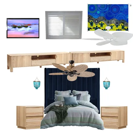 Aqua main Bedroom Interior Design Mood Board by Karen Rae on Style Sourcebook