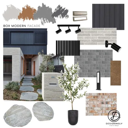 Box Modern House Interior Design Mood Board by Designingly Co on Style Sourcebook