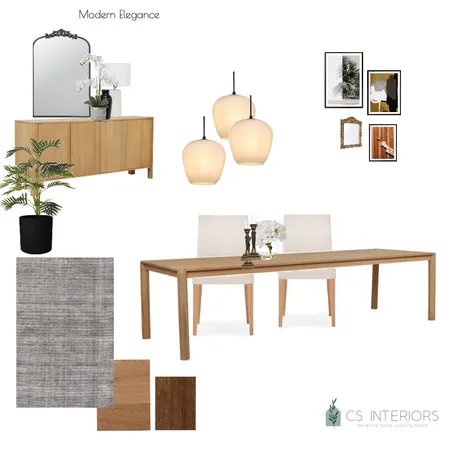 Sue Smyth Dining Room- Modern Elegance Interior Design Mood Board by CSInteriors on Style Sourcebook