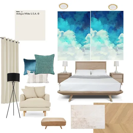 ocean bedroom Interior Design Mood Board by The Home of Interior Design on Style Sourcebook