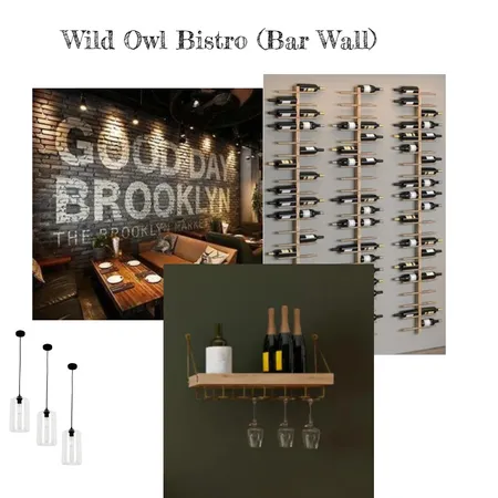 Wild Owl Bistro Bar Wall Interior Design Mood Board by Jessica on Style Sourcebook