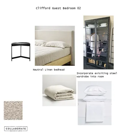 Clifford Guest Bedroom 02 Interior Design Mood Board by Jennysaggers on Style Sourcebook