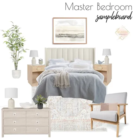 Master Bedroom Sampleboard Interior Design Mood Board by Wunder Interiors on Style Sourcebook