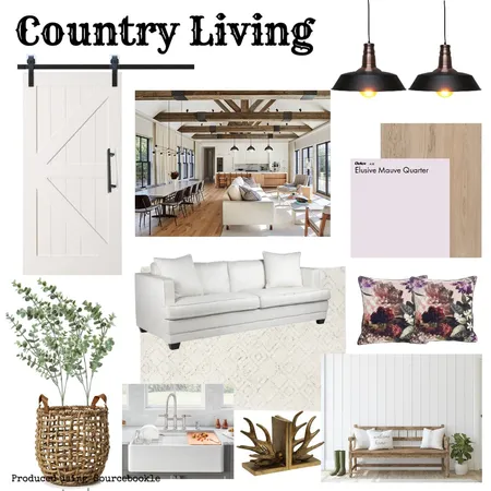 Country Living Interior Design Mood Board by TPink on Style Sourcebook