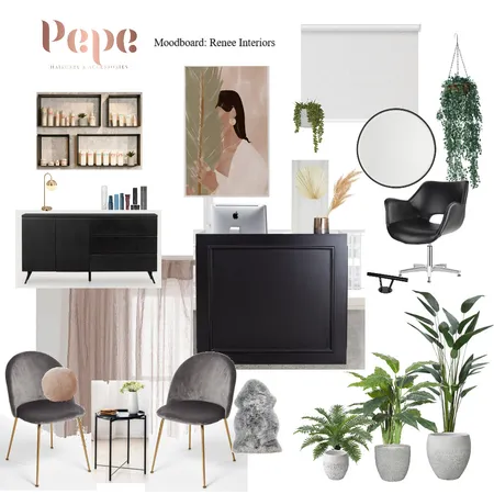 Pepe salon Interior Design Mood Board by Renee Interiors on Style Sourcebook