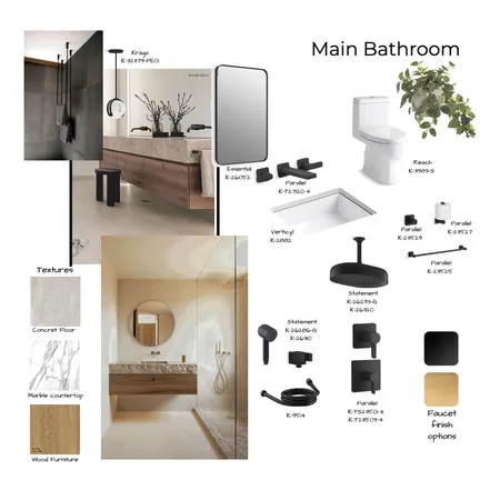 24E Main Bathroom.2 Interior Design Mood Board by Noelia Sanchez on Style Sourcebook