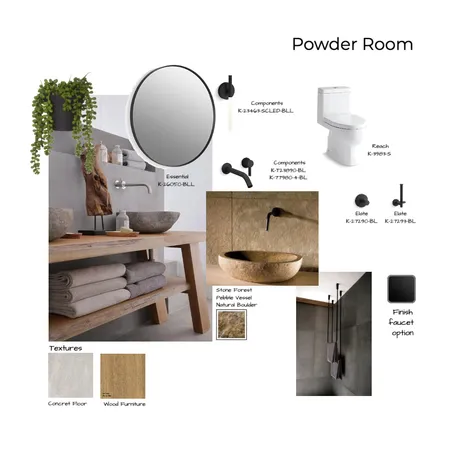 24E Powder Room Interior Design Mood Board by Noelia Sanchez on Style Sourcebook