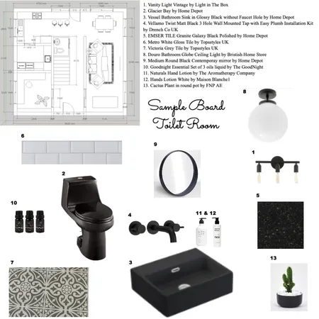 Toilet Room Interior Design Mood Board by eleonorelo on Style Sourcebook