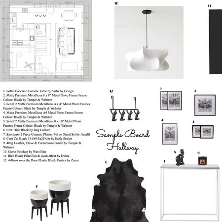 Sample Board Hallway Interior Design Mood Board by eleonorelo on Style Sourcebook