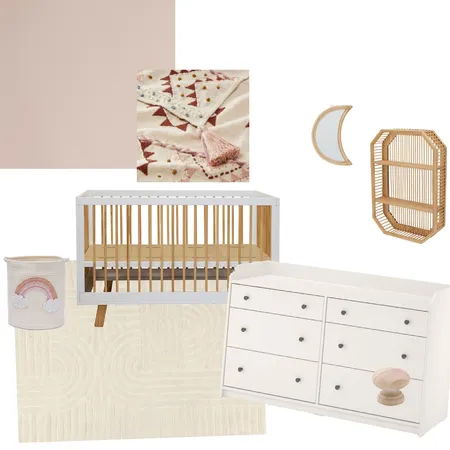 Baby room girl accents Interior Design Mood Board by angie.dawson17 on Style Sourcebook